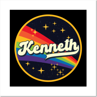 Kenneth // Rainbow In Space Vintage Style Posters and Art